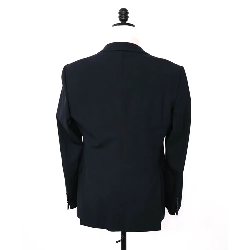 ARMANI COLLEZIONI - Navy Blue Wool Blazer - 38R